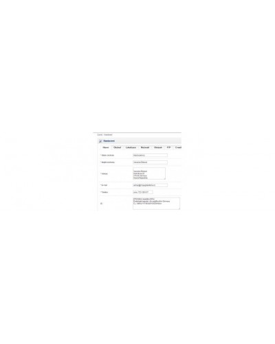 Setting: FAX to IC - (IČ v kontaktech a na faktuře)